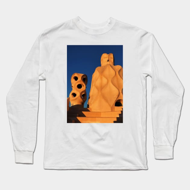 Casa Mila - Gaudi Long Sleeve T-Shirt by shotsbymel